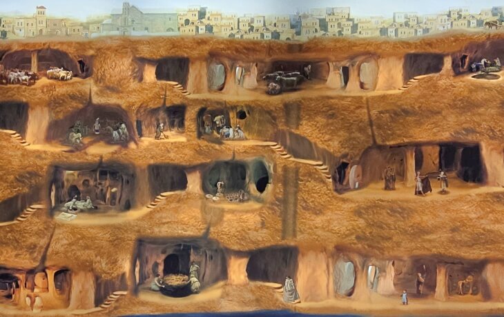 Mazı Yeraltı Şehri Haritası